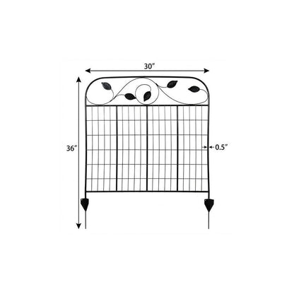 Black Steel Garden Stake