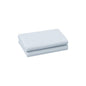 Set of Two Light Blue Cotton Queen Pillowcases