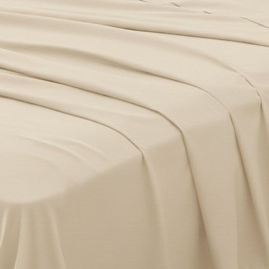 Set of Two Ivory Cotton King Pillowcases