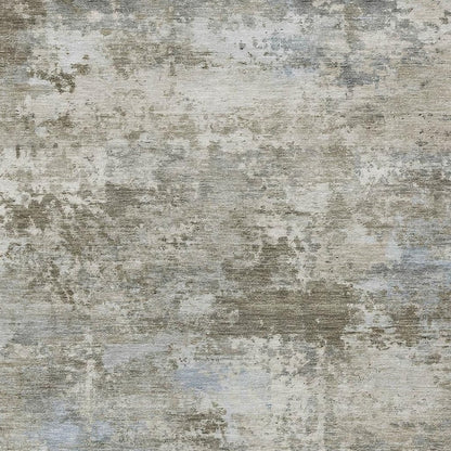 9' X 12' Tan And Beige Abstract Washable Indoor Outdoor Area Rug