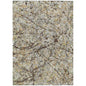 10' X 14' Taupe Beige And Brown Abstract Washable Indoor Outdoor Area Rug