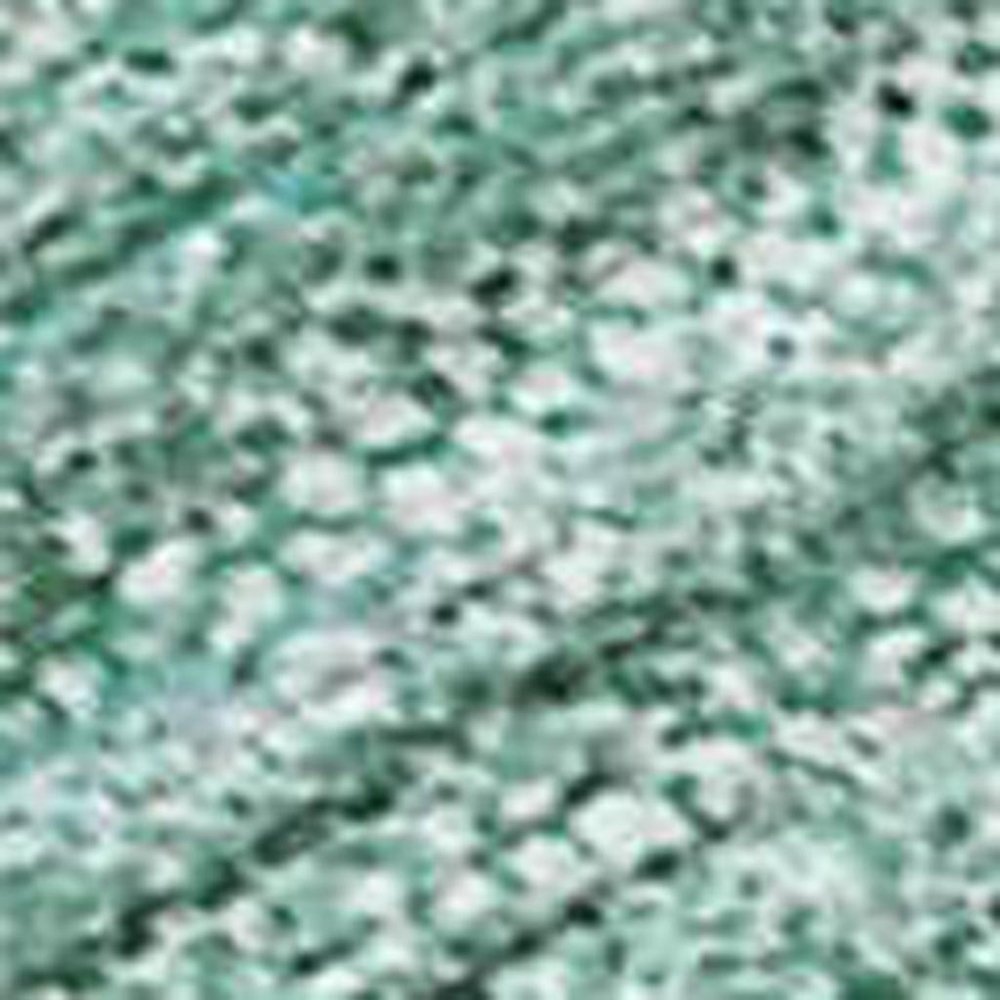 9' X 12' Teal Blue Silver And Gray Striped Washable Indoor Outdoor Area Rug