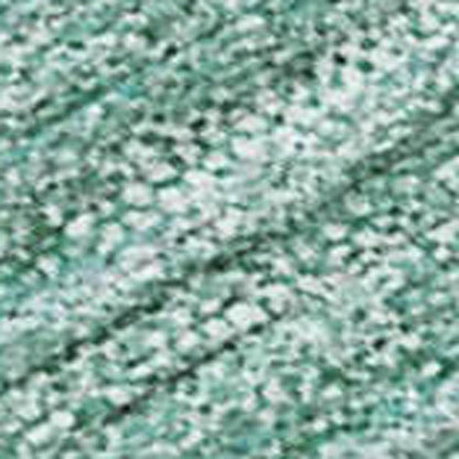 9' X 12' Teal Blue Silver And Gray Striped Washable Indoor Outdoor Area Rug