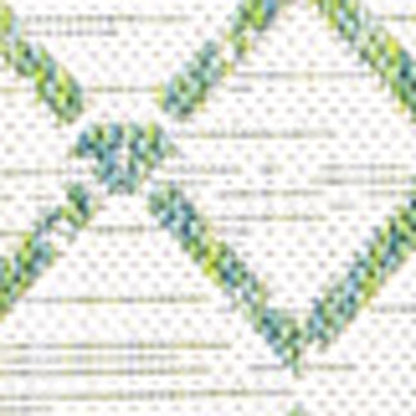 5' X 8' Green And Ivory Trellis Indoor Outdoor Area Rug
