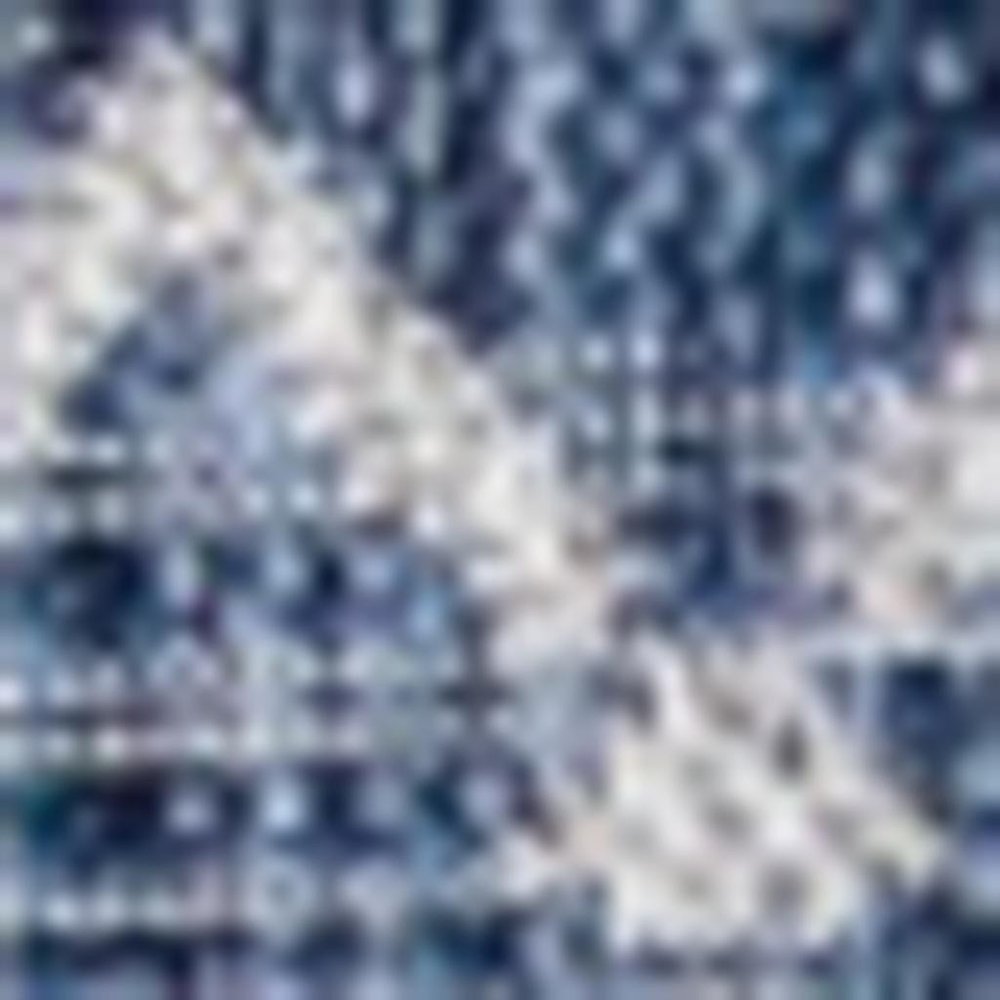 3' Navy Blue And Light Gray Square Trellis Indoor Outdoor Area Rug
