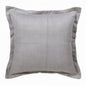 18" Gray And Yellow Linen Throw Pillow Cover