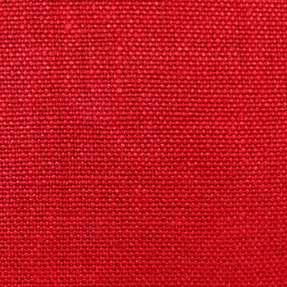 18" Red Linen Throw Pillow Cover