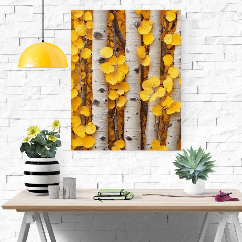 Golden Aspen Glow – Nature‚Äôs Autumn Embrace