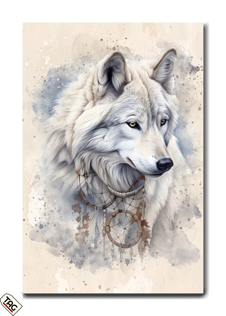 Dreamcatcher Wolf - Mystic Harmony