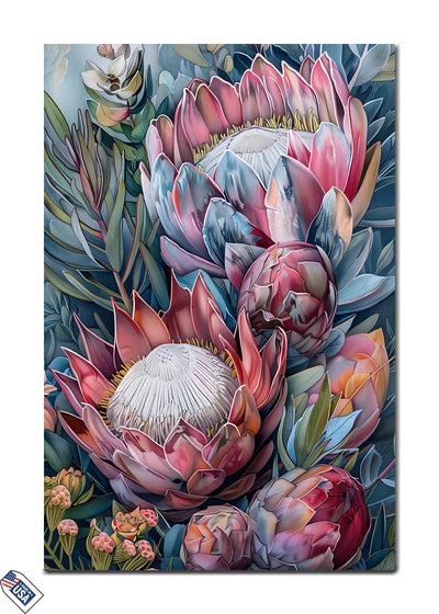 Radiant Protea Blooms - A Symphony of Nature