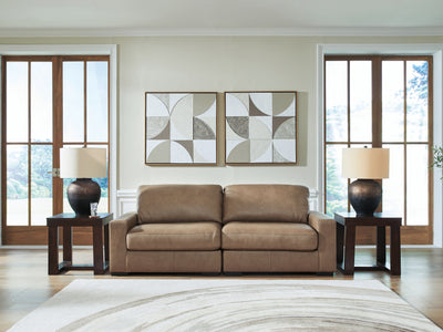 Evee Outdoor & More - Ashley Furniture - Veronella Sectional - RAF 2-Piece Sectional Sofa / Sahara - 76106S1