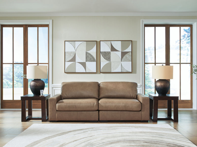 Evee Outdoor & More - Ashley Furniture - Veronella Sectional - RAF 2-Piece Sectional Sofa / Sahara - 76106S1