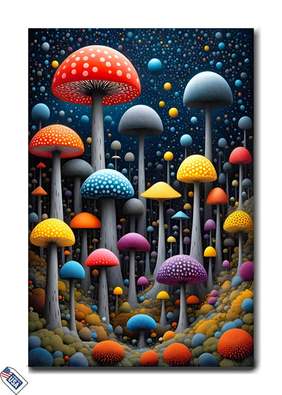 Mushroom Wonderland - Premium Wall Art