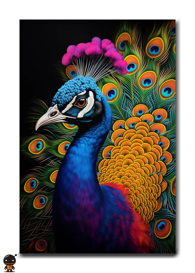 Feathered Majesty - Peacock Wall Art