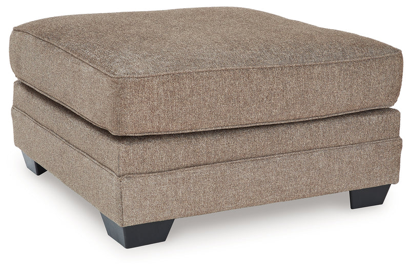 Evee Outdoor & More - Ashley Furniture - Cannonbrook Living Room - Oversized Accent Ottoman / Nutmeg - 9820108