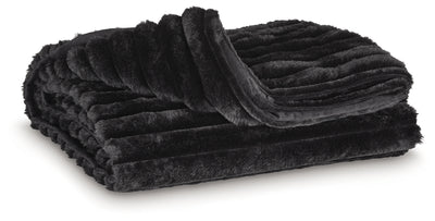 Evee Outdoor & More - Ashley Furniture - Alsonwell Throw (Set of 3) - Throw (3/CS) / Black - A1001083
