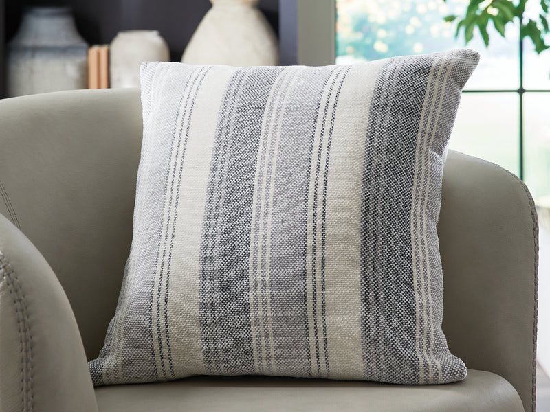 Evee Outdoor & More - Ashley Furniture - Adikus Pillows - Pillow (4/CS) / Blue/Gray/White - A1001126
