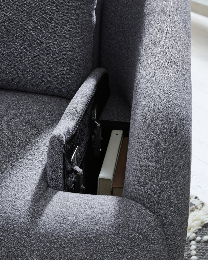 Alainmont Next-Gen Nuvella Swivel Power Recliner