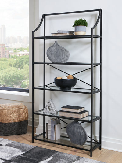 Evee Outdoor & More - Ashley Furniture - Dakerwell Bookcase - Bookcase / Antique Black - A4000557