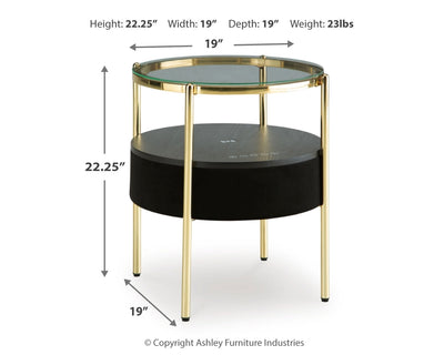Nedman Accent Table with Speaker