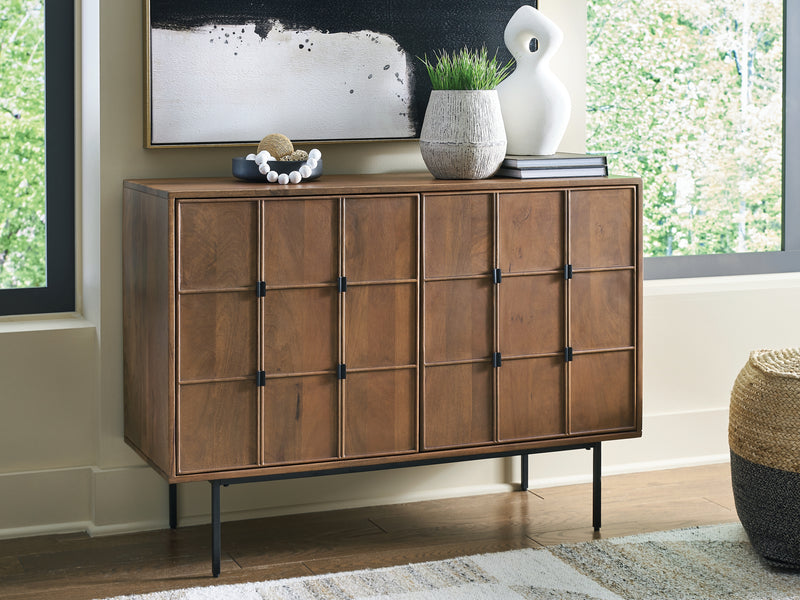 Evee Outdoor & More - Ashley Furniture - Juddins Accent Cabinet - Accent Cabinet / Brown - A4000692