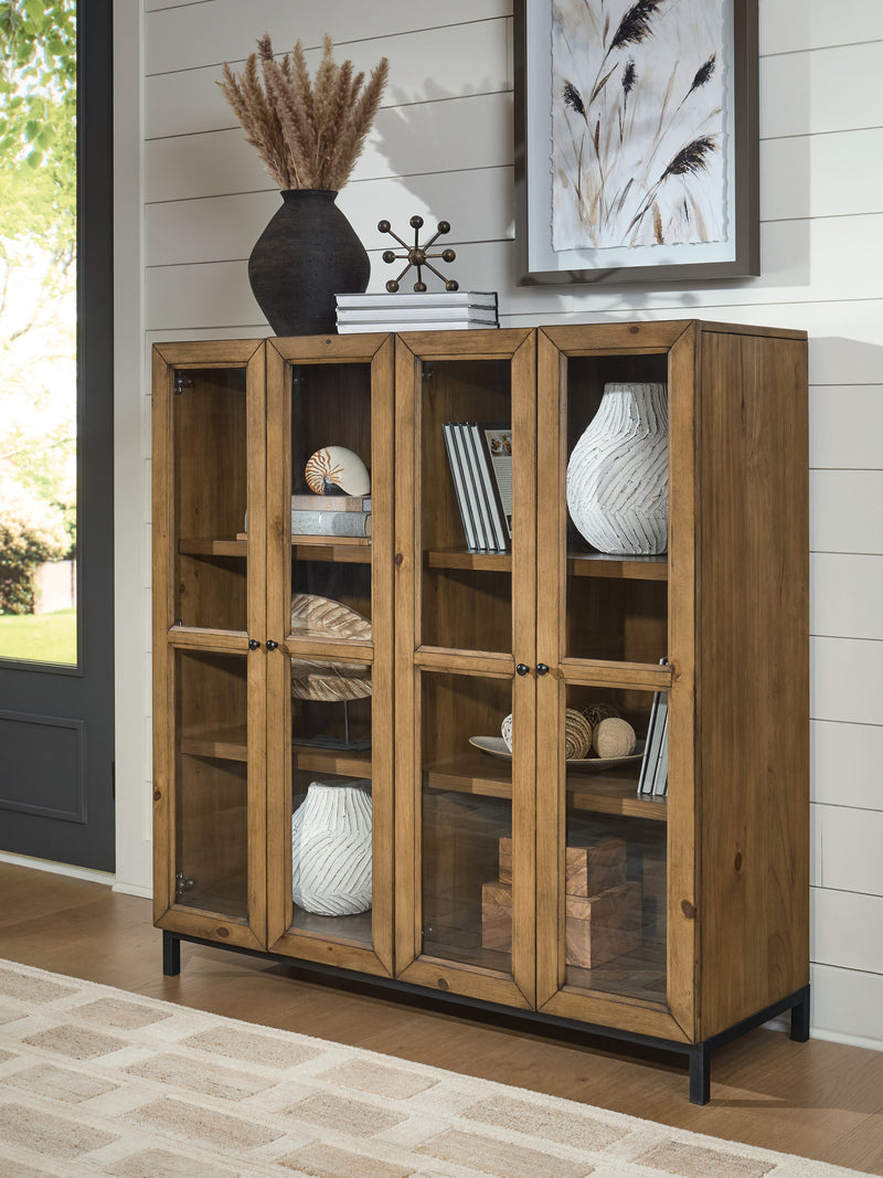Evee Outdoor & More - Ashley Furniture - Wrenridge Accent Cabinet - Accent Cabinet / Gray Brown - A4000706