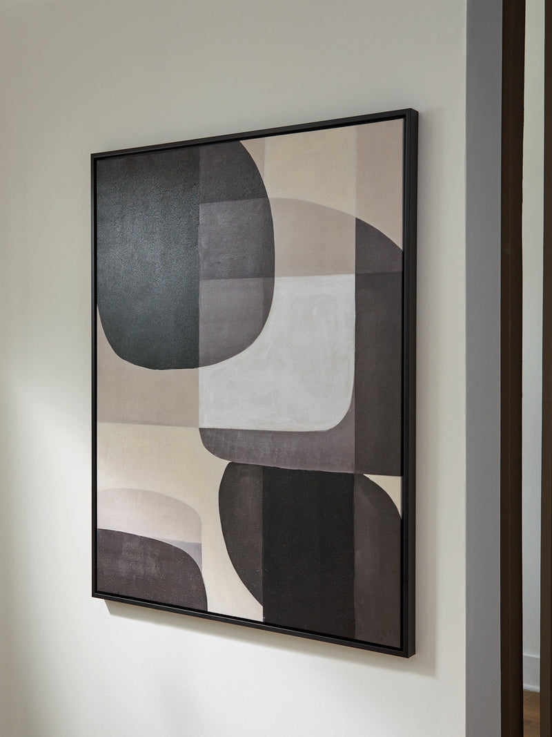 Evee Outdoor & More - Ashley Furniture - Kesleigh Wall Decor - Wall Art / Black/White - A8000495