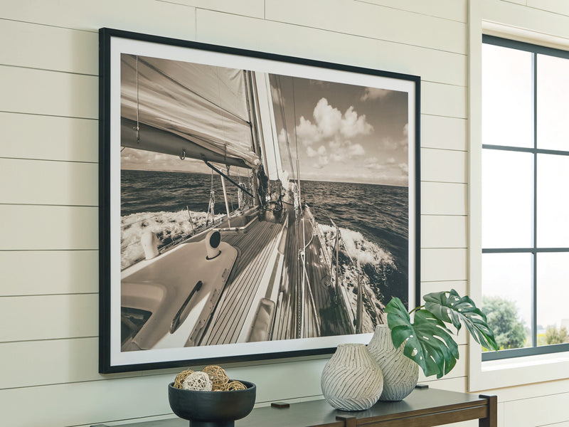 Evee Outdoor & More - Ashley Furniture - Arlanford Wall Decor - Wall Art / Sepia - A8000505