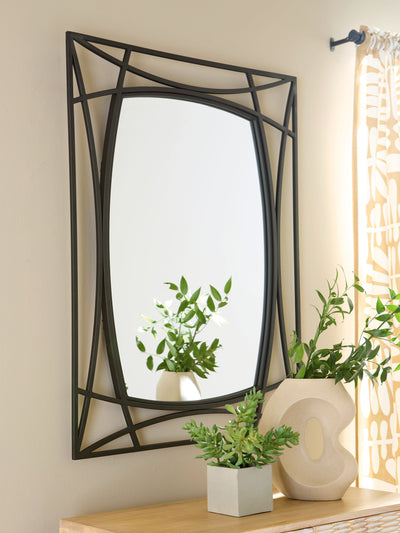 Evee Outdoor & More - Ashley Furniture - Freenville Mirror - Accent Mirror / Black - A8010408