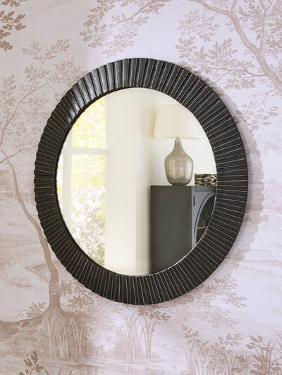Evee Outdoor & More - Ashley Furniture - Ozias Mirror - Accent Mirror / Black - A8010417