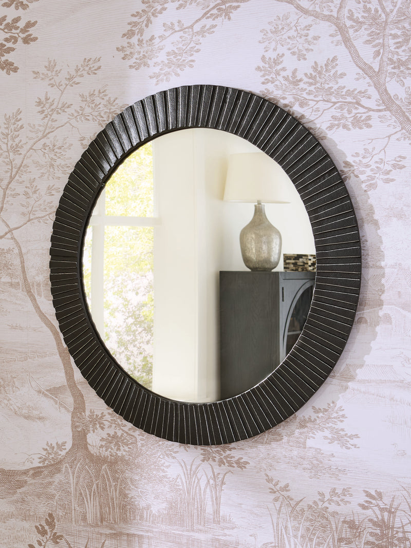 Evee Outdoor & More - Ashley Furniture - Ozias Mirror - Accent Mirror / Black - A8010417