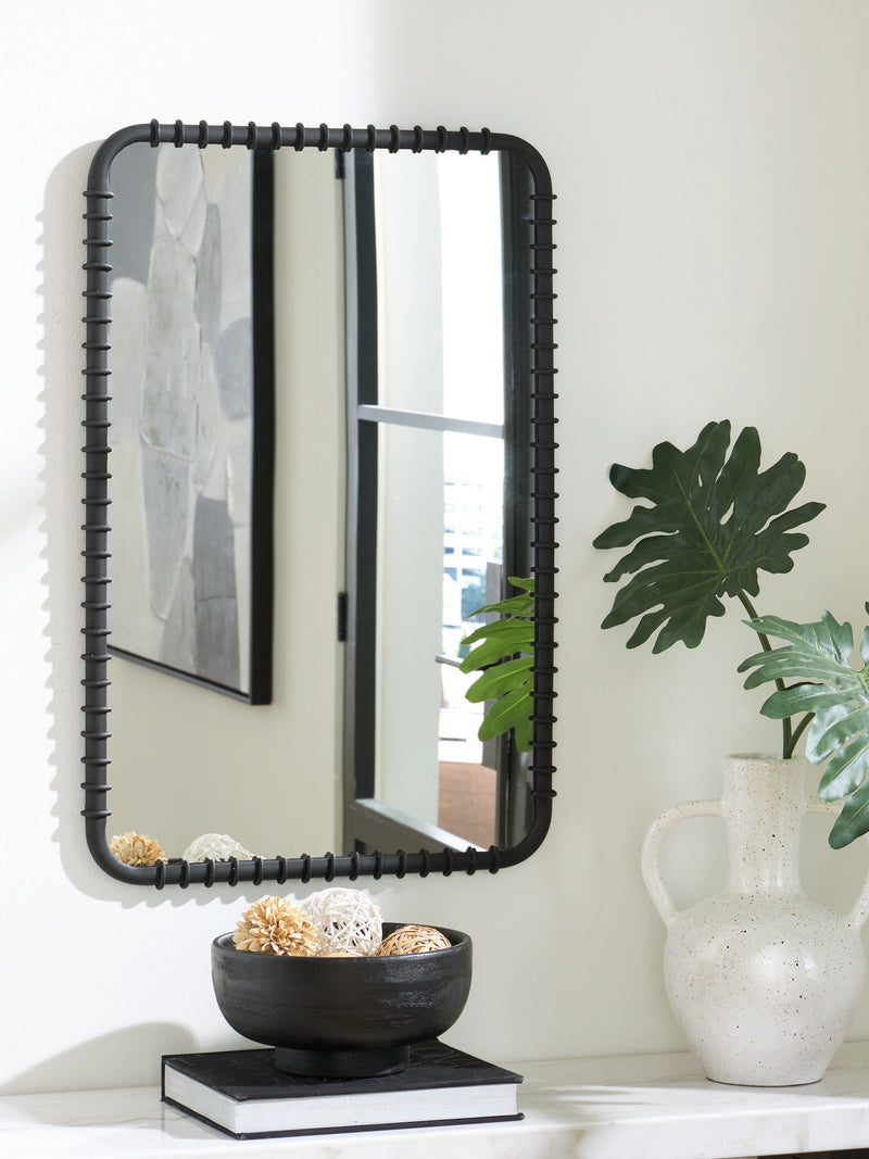 Evee Outdoor & More - Ashley Furniture - Judlow Mirror - Accent Mirror / Black - A8010419