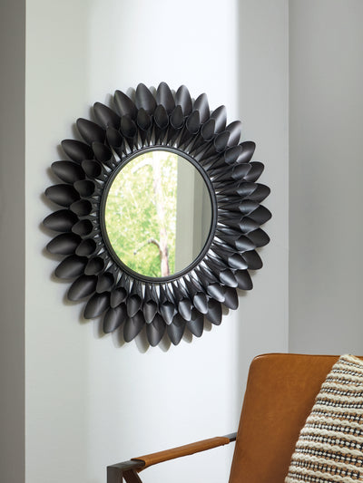 Evee Outdoor & More - Ashley Furniture - Ryenmour Mirror - Accent Mirror / Oil Rubbed Bronze Finish - A8010421