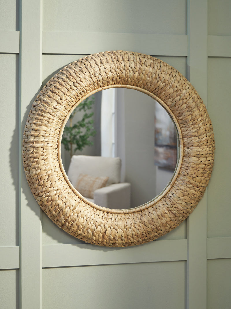 Evee Outdoor & More - Ashley Furniture - Briggsburg Mirror - Accent Mirror / Natural - A8010437