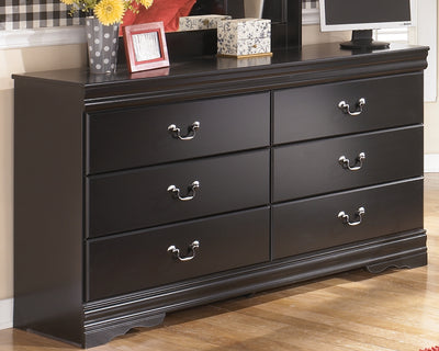 Evee Outdoor & More - Ashley Furniture - Huey Vineyard Bedroom - Two Drawer Night Stand / Black - B128-92