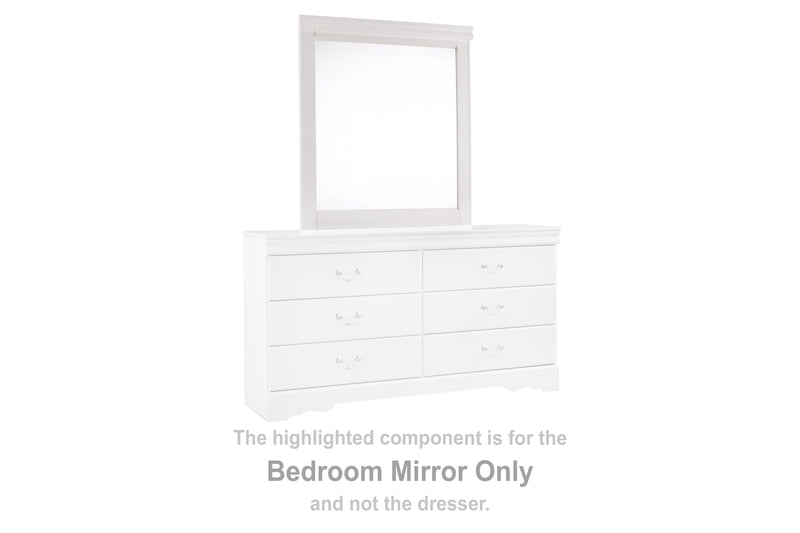 Evee Outdoor & More - Ashley Furniture - Anarasia Bedroom - Bedroom Mirror / White - B129-36