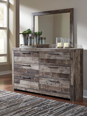 Evee Outdoor & More - Ashley Furniture - Derekson Bedroom - Bedroom Mirror / Multi Gray - B200-36