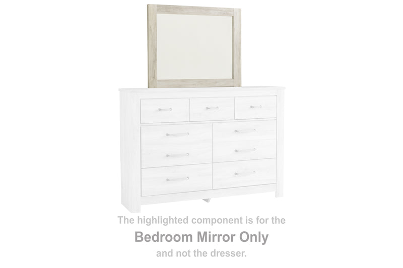 Evee Outdoor & More - Ashley Furniture - Bellaby Bedroom - Bedroom Mirror / Whitewash - B331-36