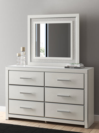 Evee Outdoor & More - Ashley Furniture - Zuraleus Bedroom - Dresser and Mirror / White - PCB3381B1