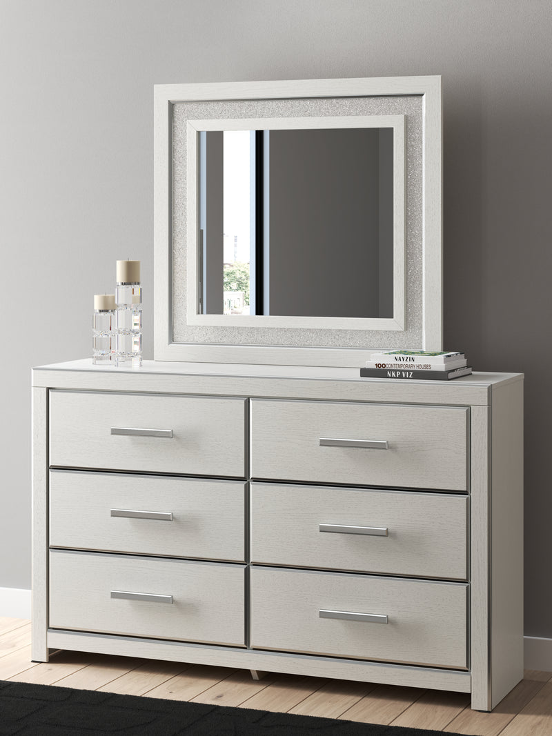 Evee Outdoor & More - Ashley Furniture - Zuraleus Bedroom - Dresser and Mirror / White - PCB3381B1