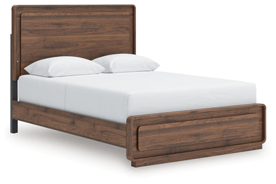Evee Outdoor & More - Ashley Furniture - Fortlorn Bedroom - Queen Panel Bed / Walnut Brown - PCB386B2