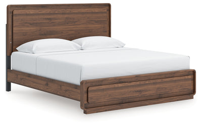 Evee Outdoor & More - Ashley Furniture - Fortlorn Bedroom - King Panel Bed / Walnut Brown - PCB386B4