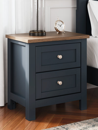 Evee Outdoor & More - Ashley Furniture - Landocken Bedroom - Full Panel Bed / Brown/Blue - B414B3