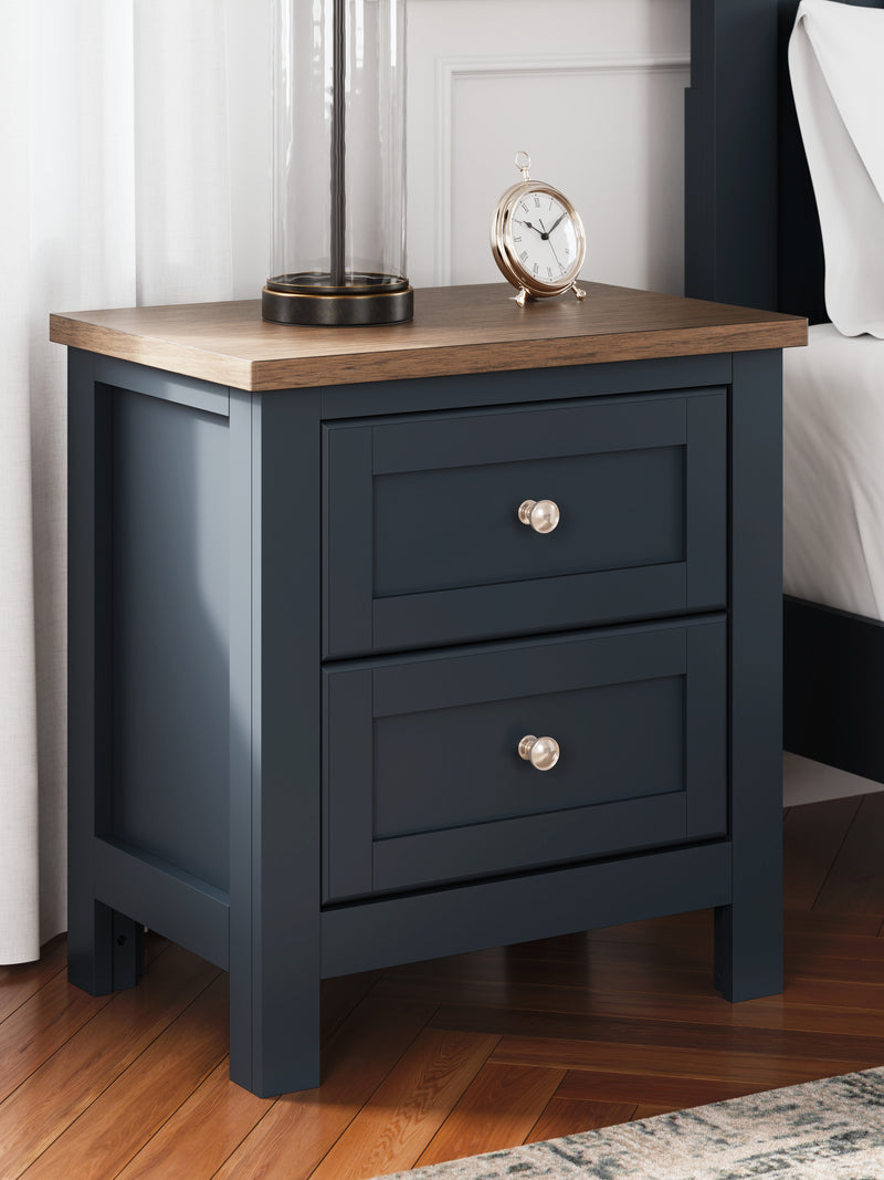 Evee Outdoor & More - Ashley Furniture - Landocken Bedroom - Full Panel Bed / Brown/Blue - B414B3