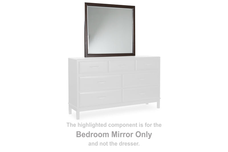 Evee Outdoor & More - Ashley Furniture - Vanmore Bedroom - Bedroom Mirror / Dark Brown - B479-36