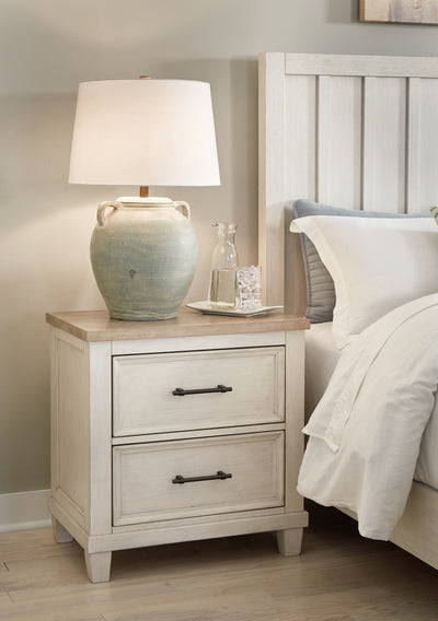 Evee Outdoor & More - Ashley Furniture - Shaybrock Bedroom - Dresser and Mirror / Antique White/Brown - B683B1