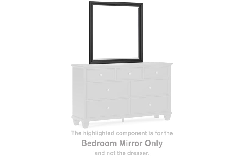Evee Outdoor & More - Ashley Furniture - Lanolee Bedroom - Bedroom Mirror / Black - B687-36