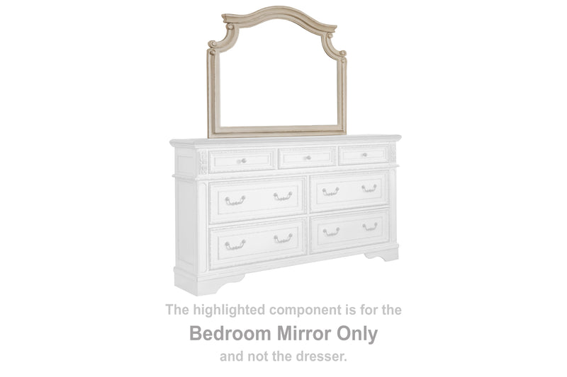 Evee Outdoor & More - Ashley Furniture - Realyn Bedroom - Bedroom Mirror / Chipped White - B743-36