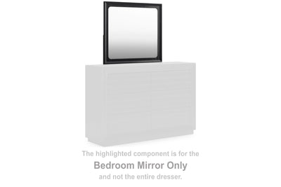 Evee Outdoor & More - Ashley Furniture - Londer Bedroom - Bedroom Mirror / Black - B768-36