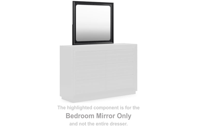 Evee Outdoor & More - Ashley Furniture - Londer Bedroom - Bedroom Mirror / Black - B768-36